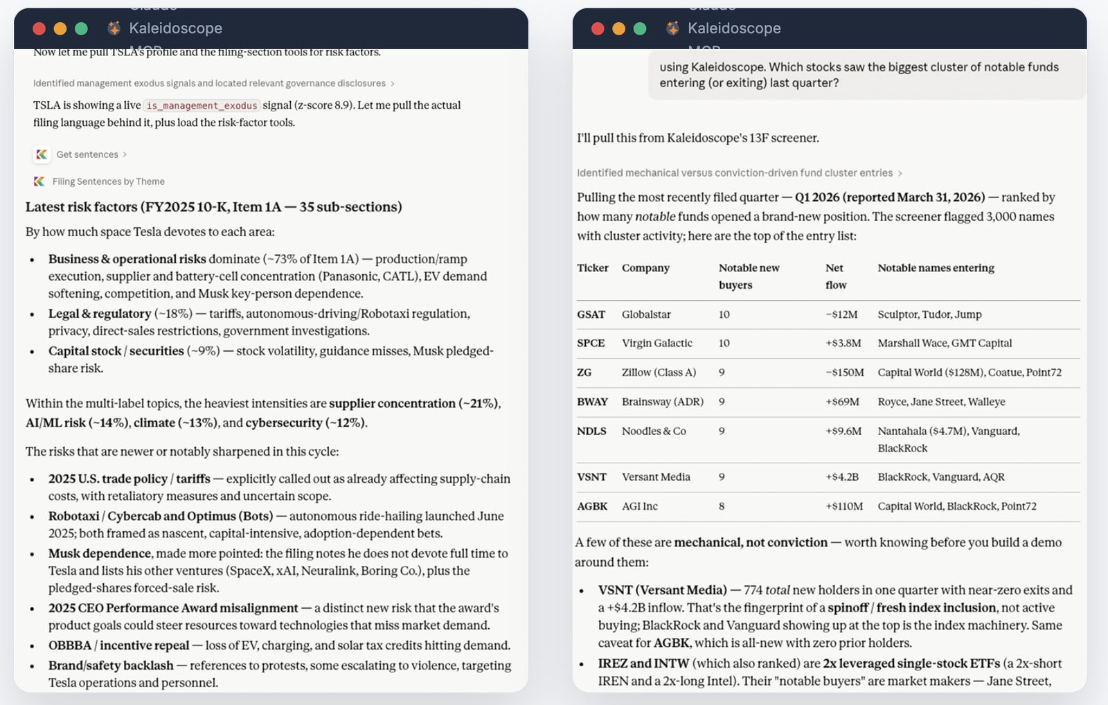 Ask Anything. Understand Everything. SEC Research, Finally Conversational with Kaleidoscope's MCP Server