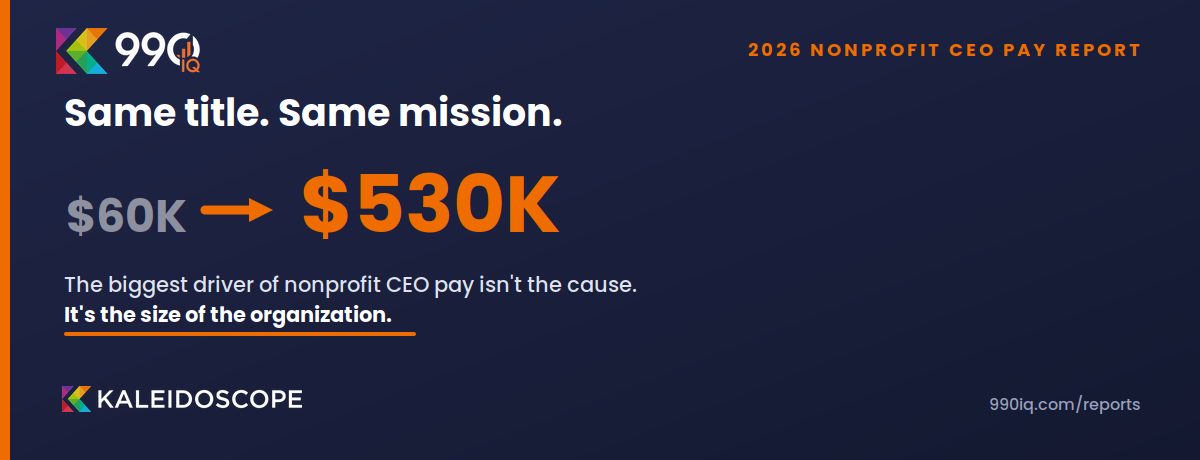 The Biggest Predictor of Nonprofit CEO Pay Isn't the Mission — It's the Budget